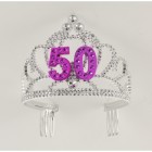 50th Birthday Princess Tiara Crown Party Princess Plastic Tiara
