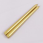 10" Gold Taper Candle Set of 6 Candles Party Supplies for Wedding, Sweet 16 Birthday